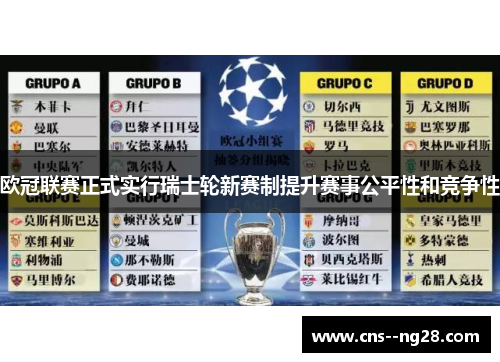 欧冠联赛正式实行瑞士轮新赛制提升赛事公平性和竞争性
